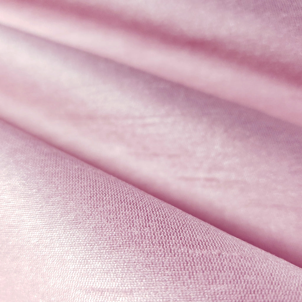 PINK ICE FAUX SILK DUPIONI