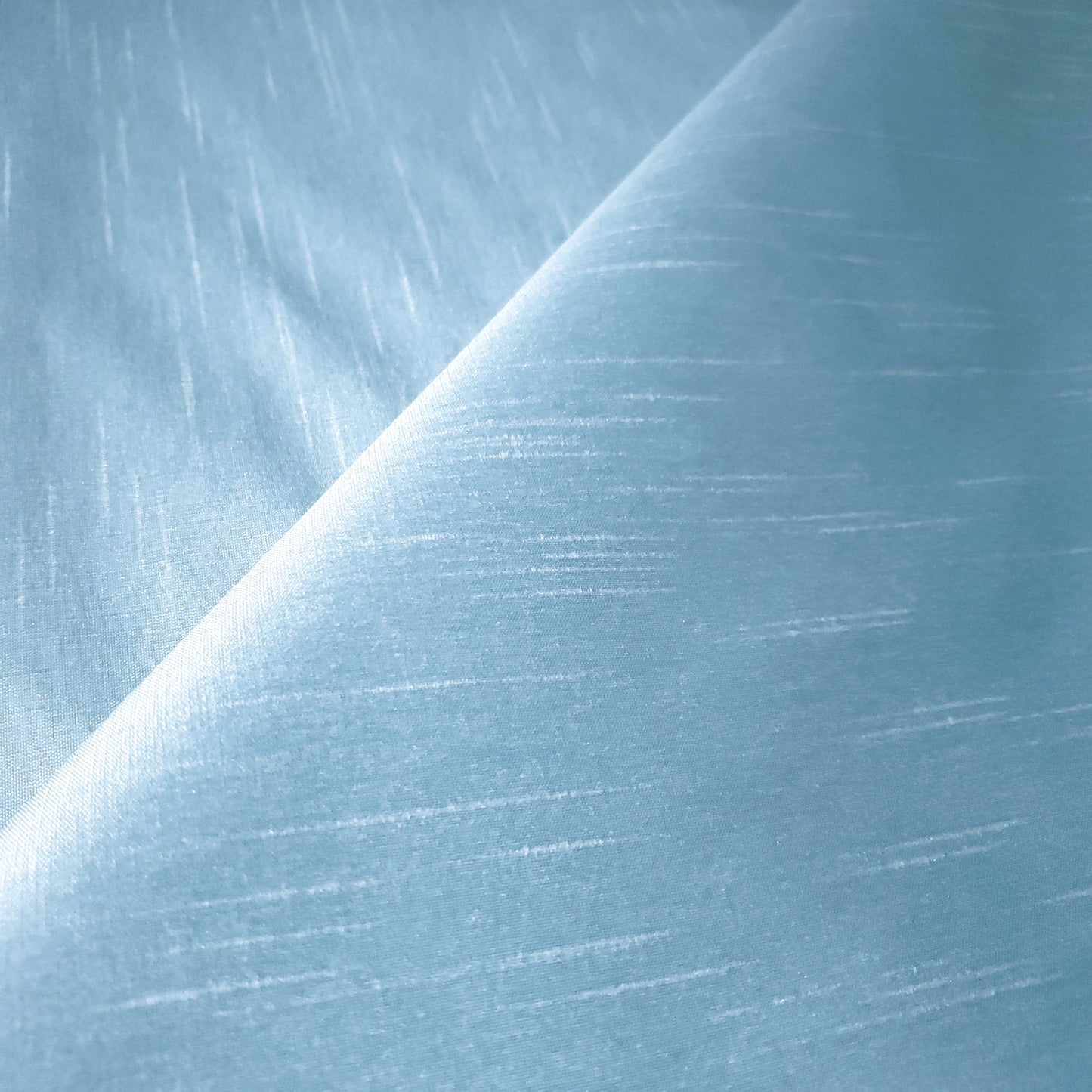 BLUE FROSTED TURQUOISE FAUX SILK DUPIONI 58"