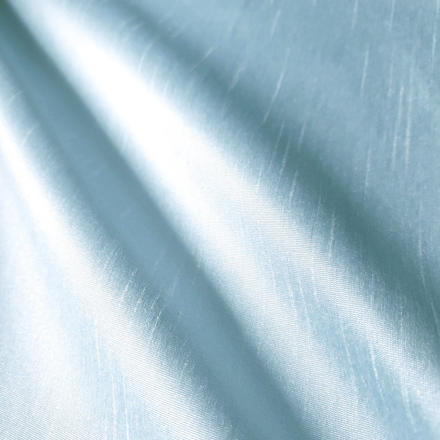 BLUE FROSTED TURQUOISE FAUX SILK DUPIONI 58"