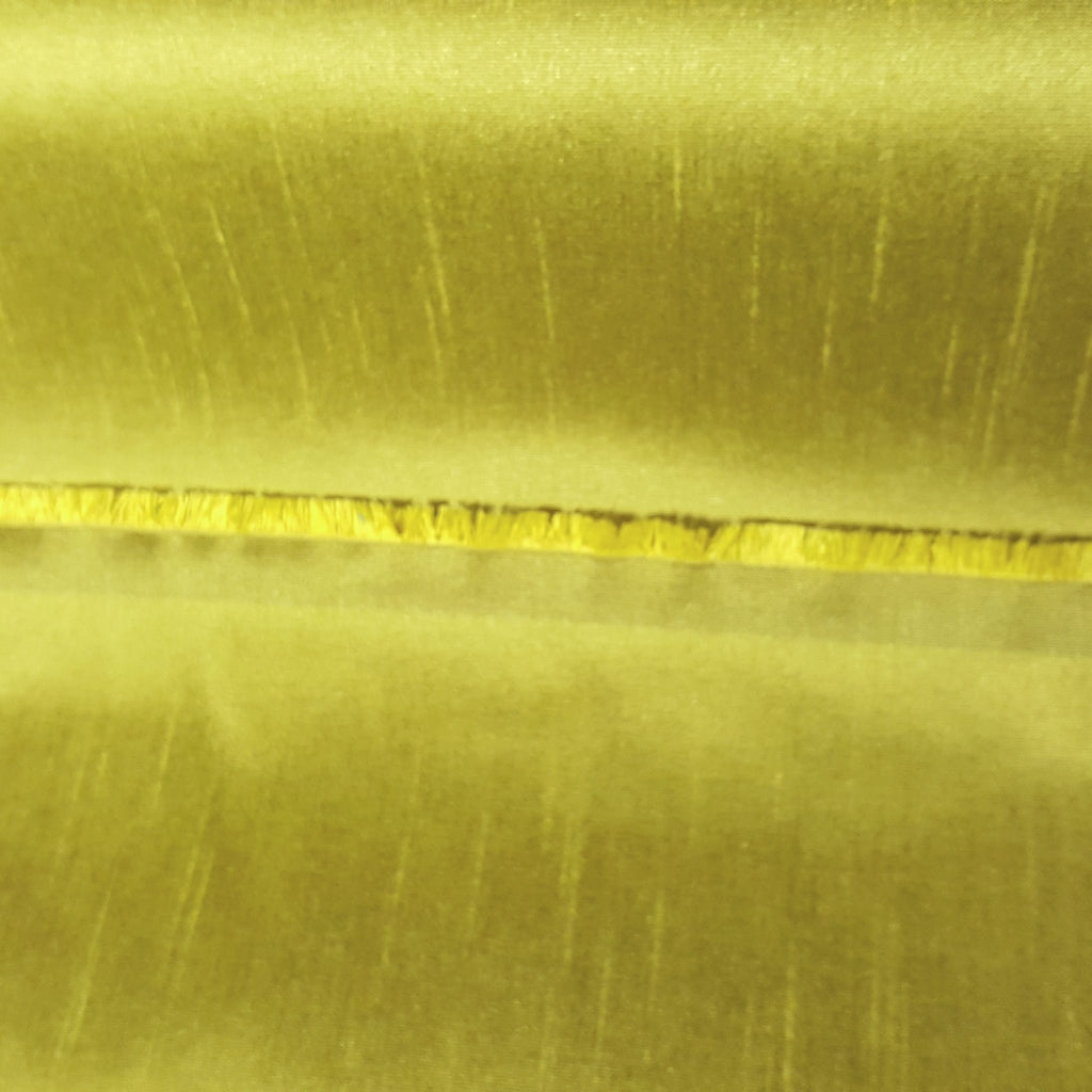 GREEN YELLOW CELERY CHARTREUSE FAUX SILK DUPIONI 58"