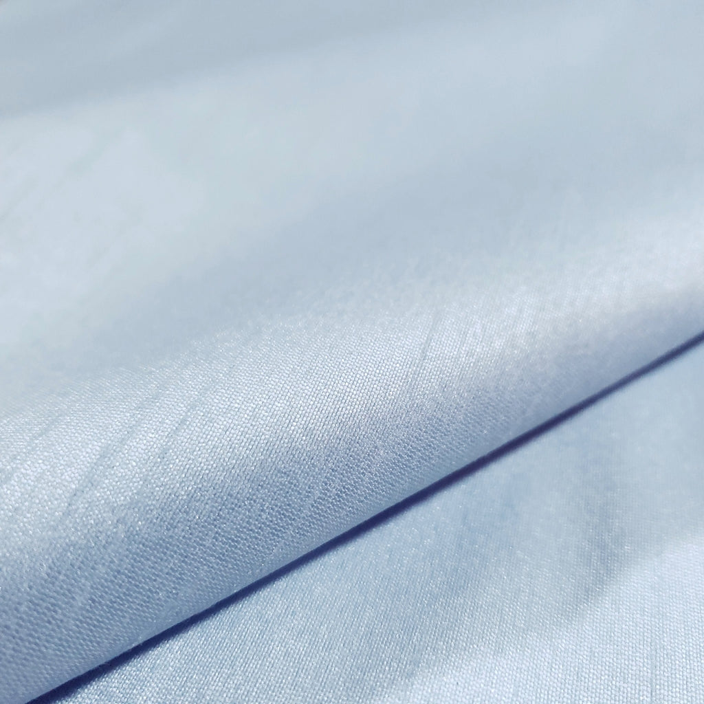 BLUE CLOUDFAUX SILK POLY DUPIONI