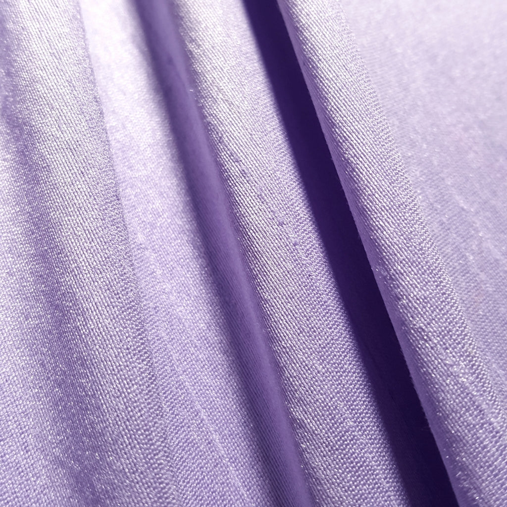 PURPLE LILAC FAUX SILK DUPIONI
