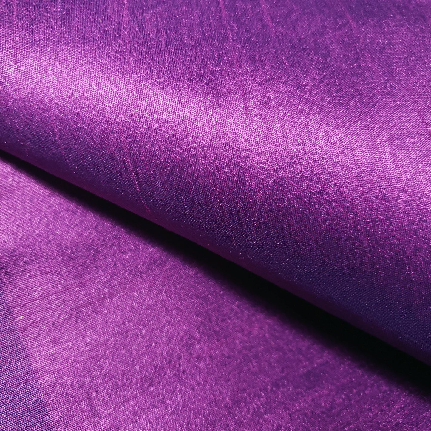 PURPLE MAGENTA BLUE FAUX SILK DUPIONI