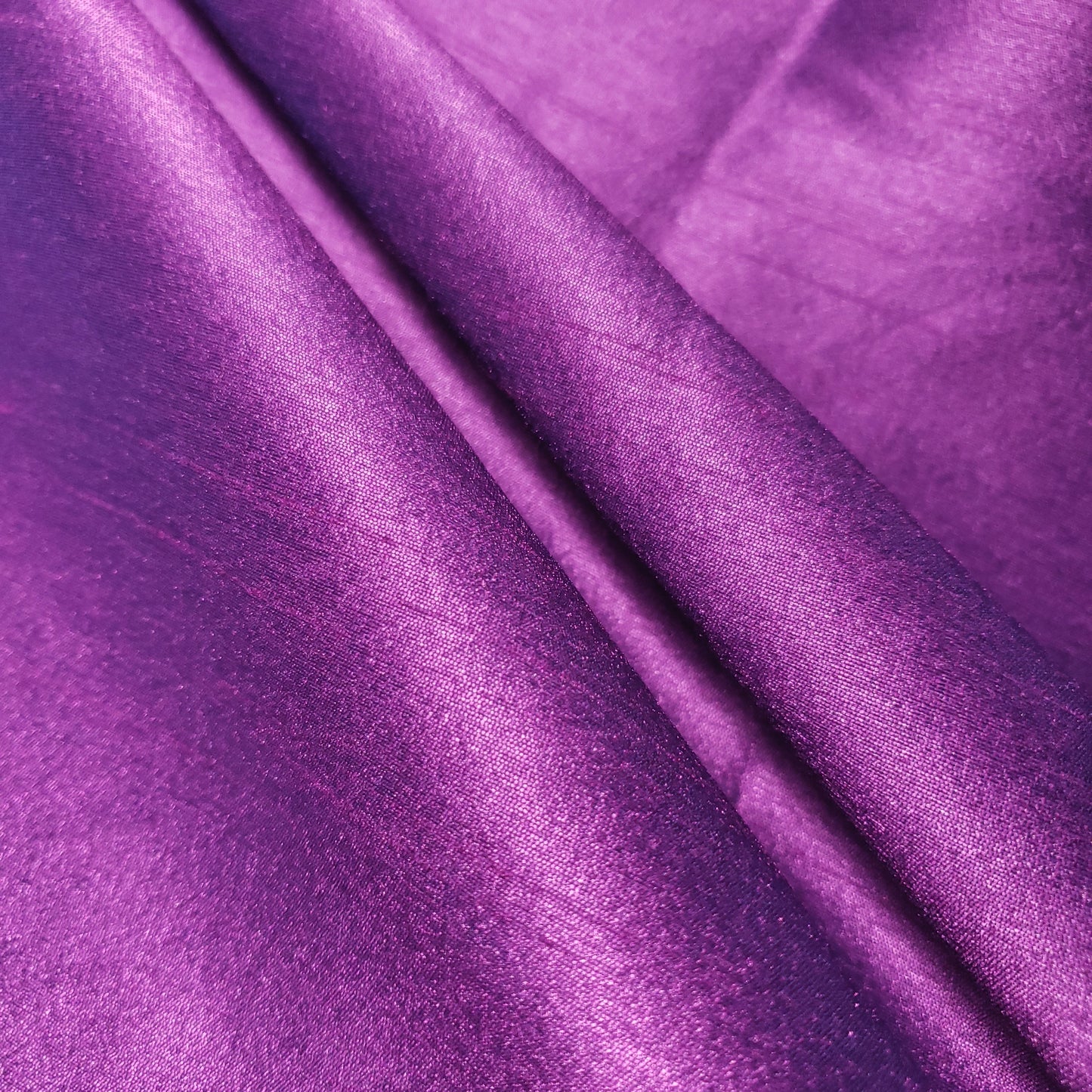 PURPLE MAGENTA BLUE FAUX SILK DUPIONI
