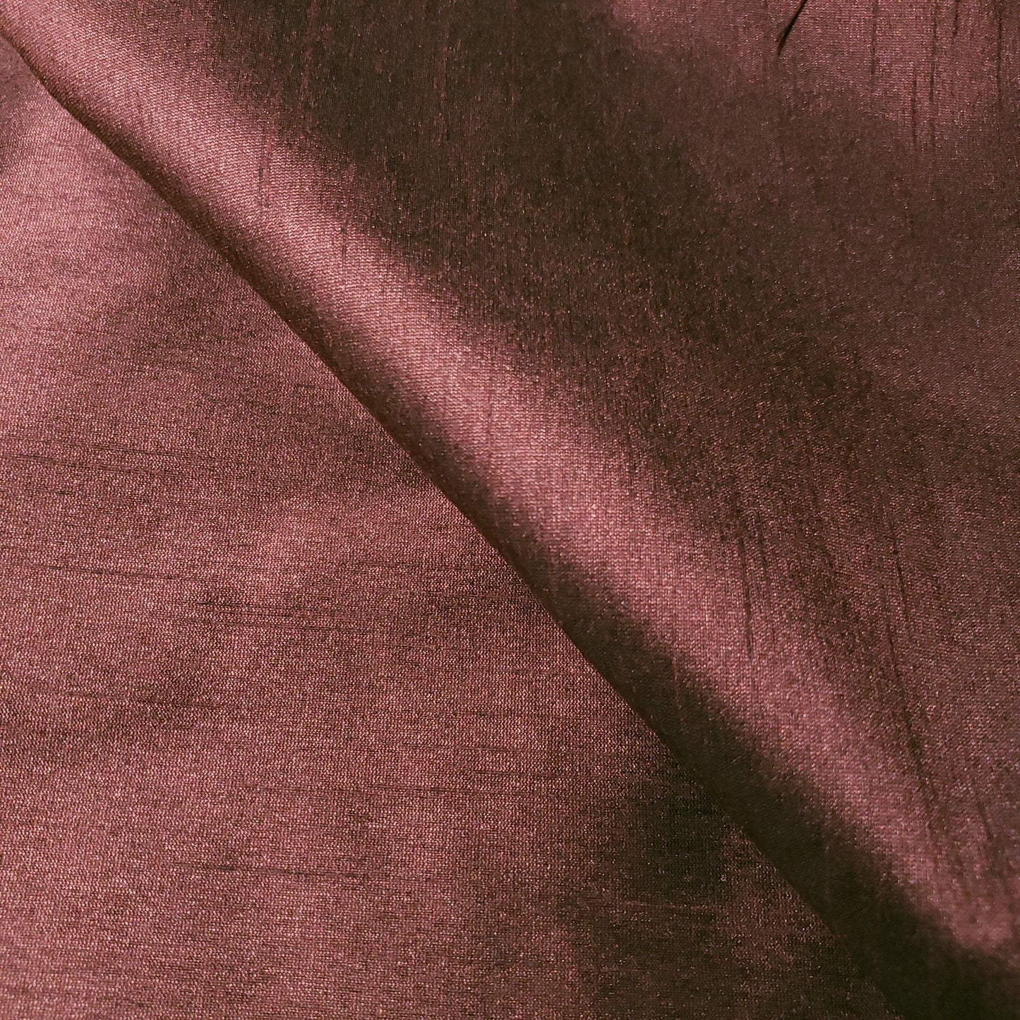 RED MAROON BURGUNDY FAUX SILK DUPIONI