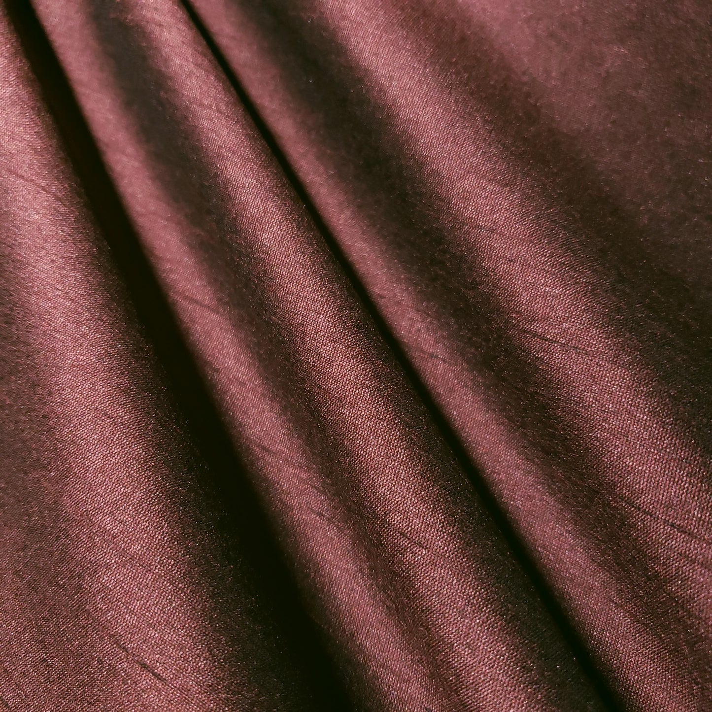 RED MAROON BURGUNDY FAUX SILK DUPIONI