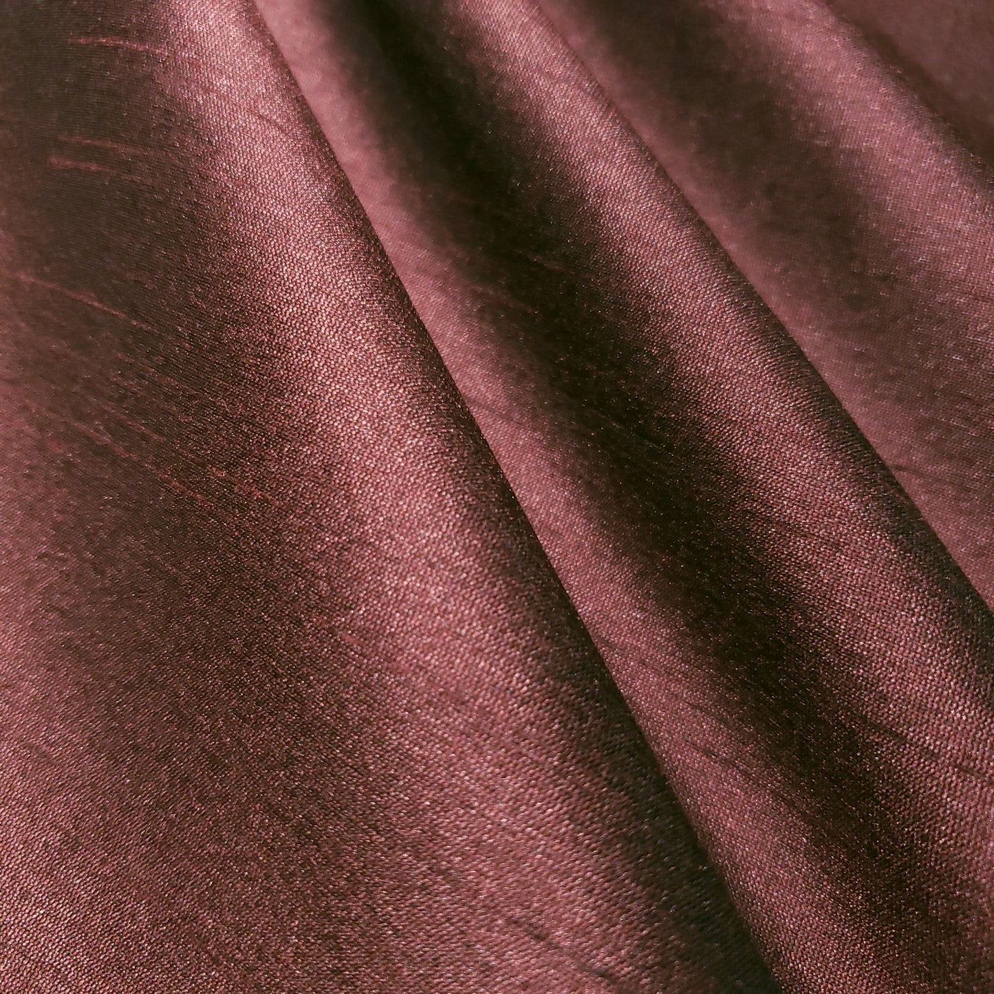 RED MAROON BURGUNDY FAUX SILK DUPIONI