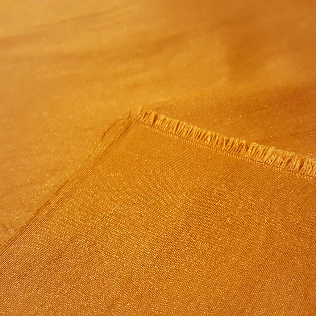 ORANGE PUMPKIN FAUX SILK DUPIONI