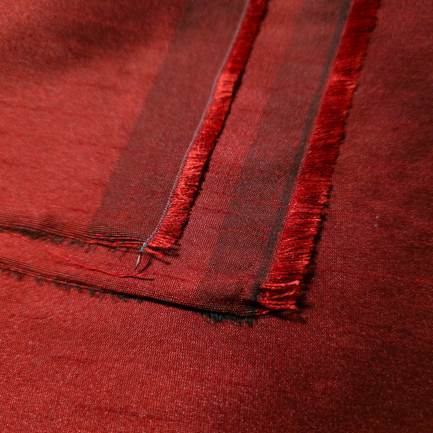 RED BURGUNDY LAMBRUSCO FAUX SILK DUPIONI 58"