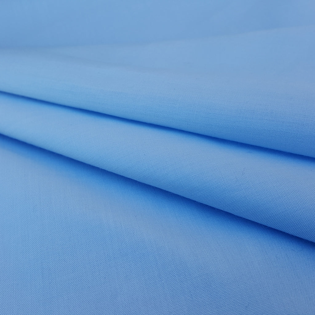 COTTON BLEND BROADCLOTH BLUE DOWNEY