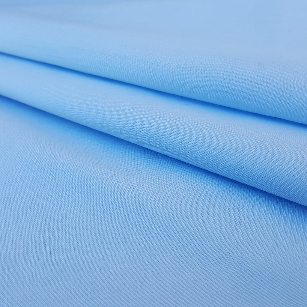COTTON BLEND BROADCLOTH BLUE DOWNEY