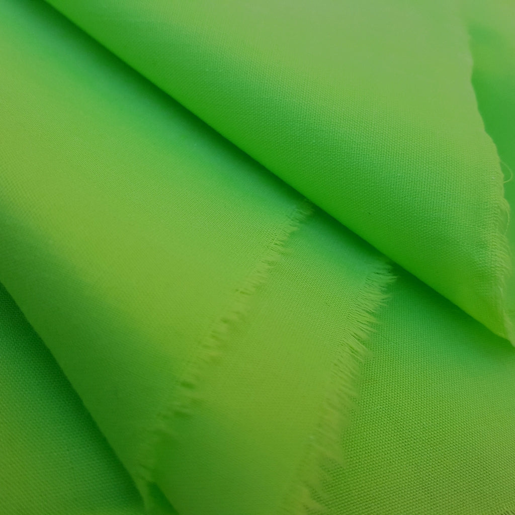 COTTON BLEND BROADCLOTH GREEN LIME