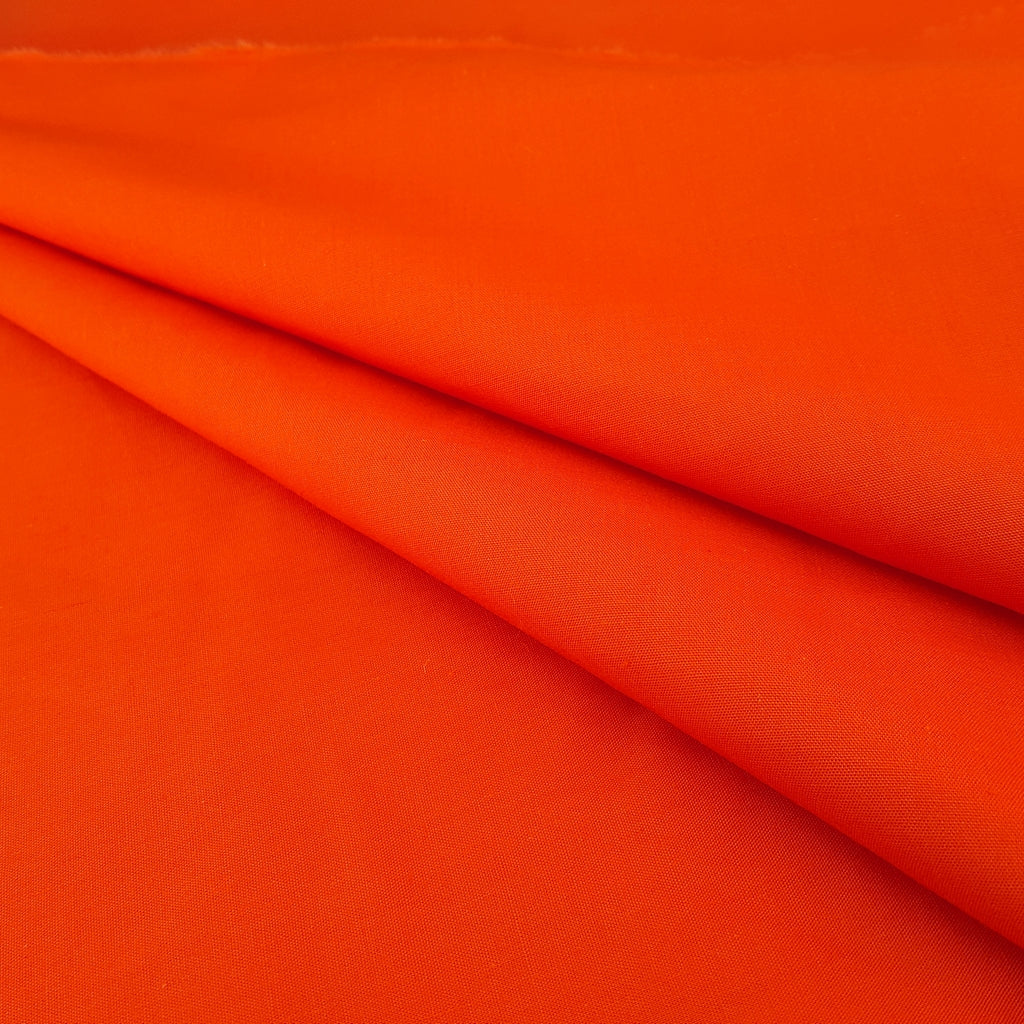 COTTON BLEND BROADCLOTH ORANGE