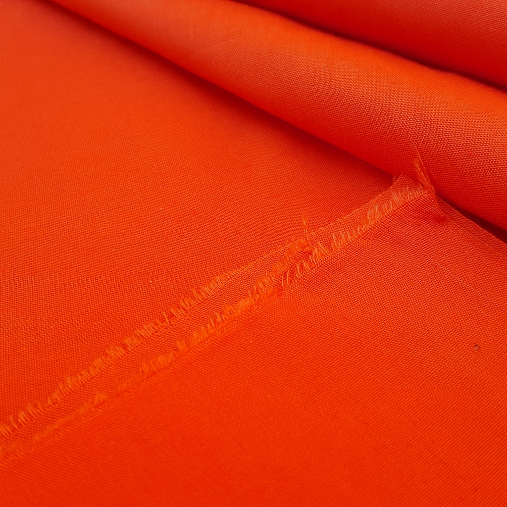 COTTON BLEND BROADCLOTH ORANGE