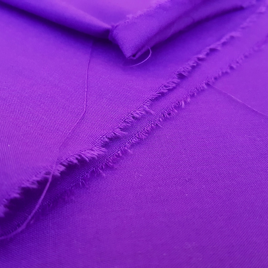 COTTON BLEND BROADCLOTH PURPLE