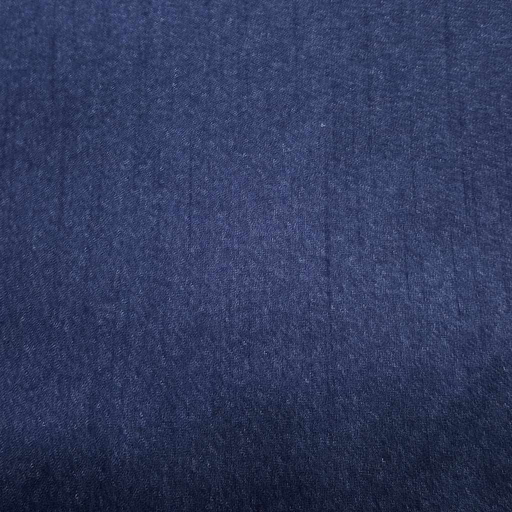 BLUE NAVY FAUX SILK DUPIONI