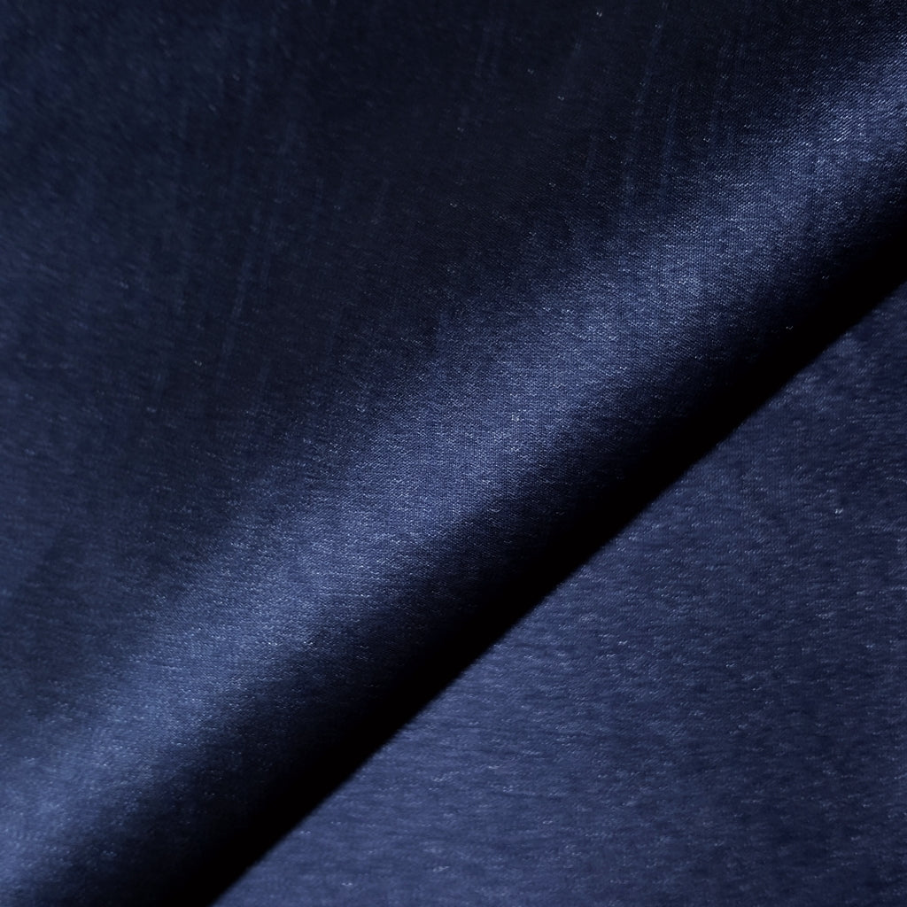 BLUE NAVY FAUX SILK DUPIONI
