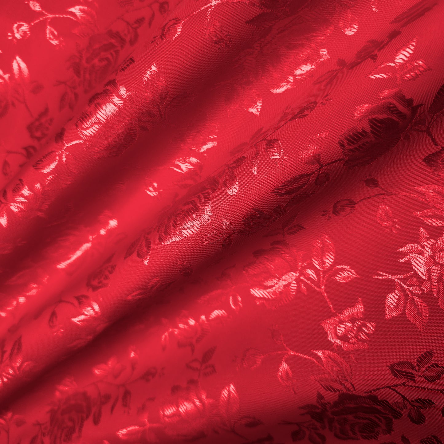 EMPRESS ROSE RED BROCADE