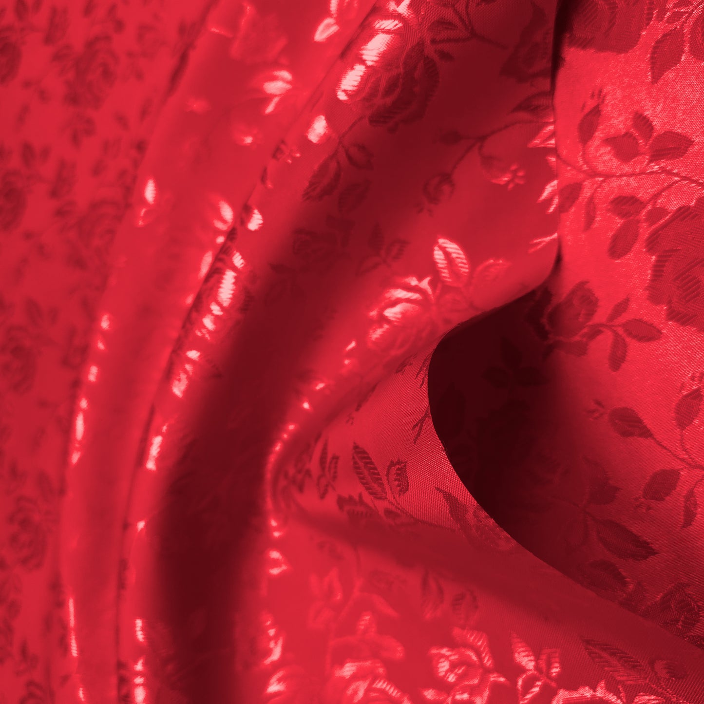 EMPRESS ROSE RED BROCADE