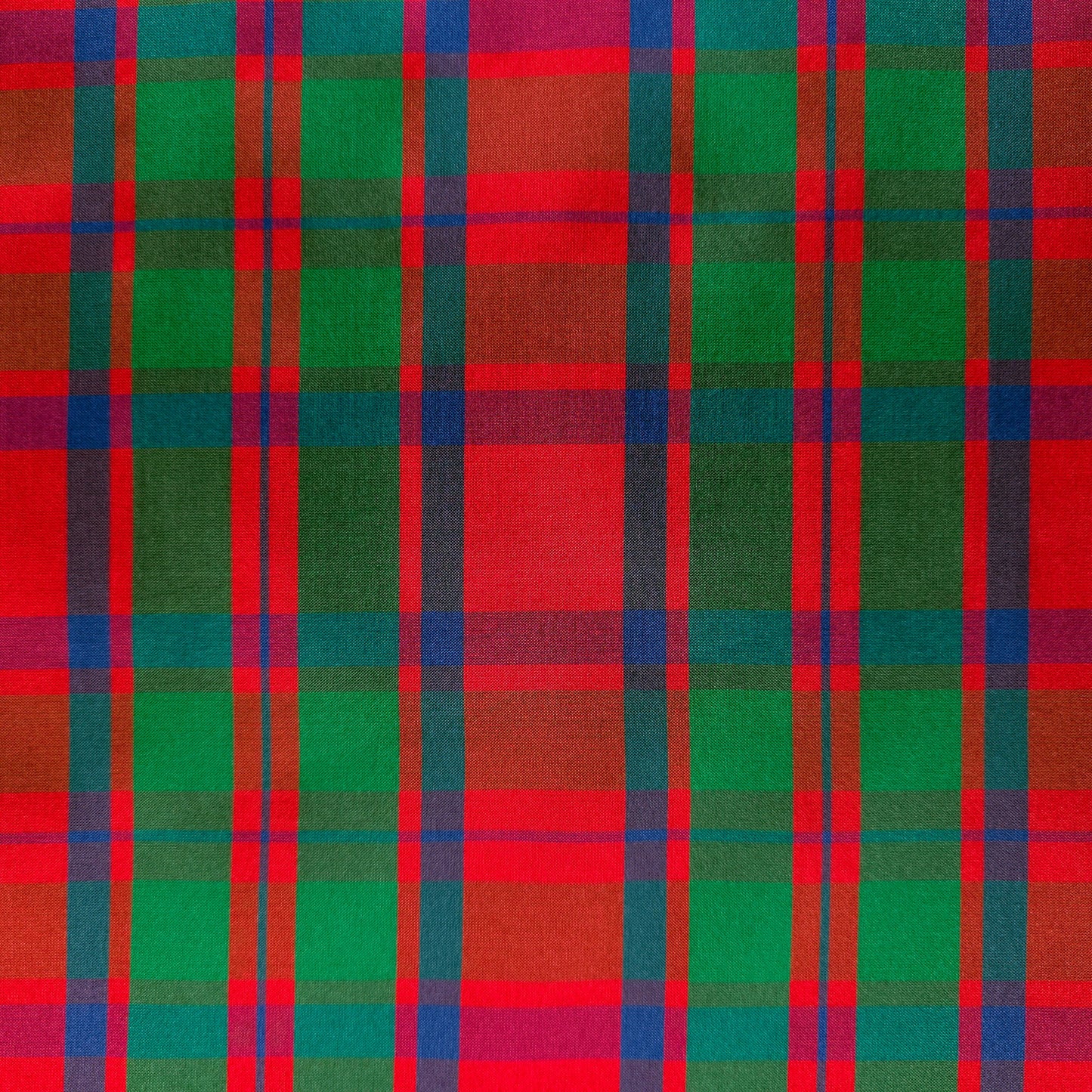 CHRISTMAS RIBBON PLAID TAFFETA
