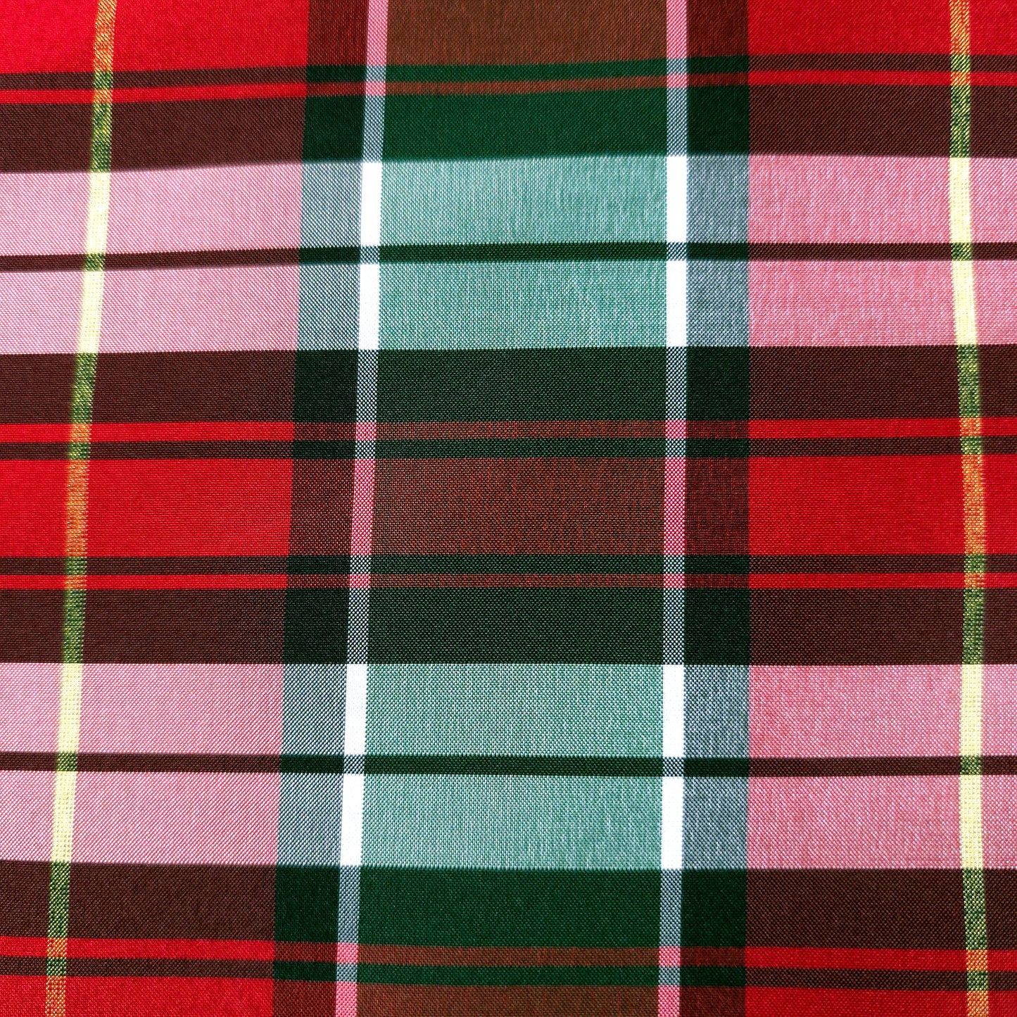 CLASSIC SANTA TARTAN PLAID TAFFETA