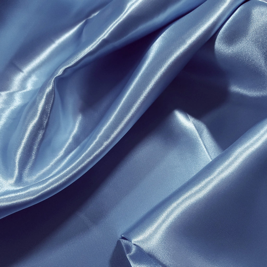 MEDIUM PLAIN SATIN GLOSSY BLUE ICE