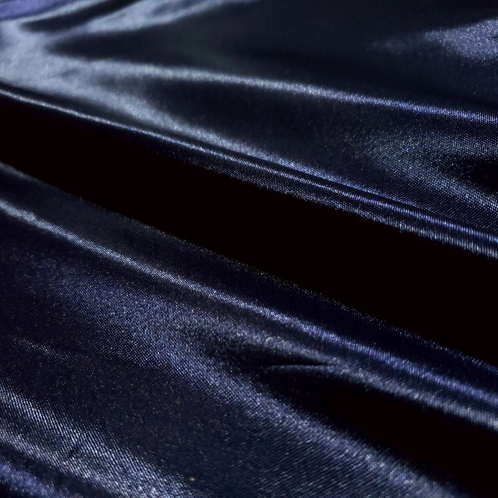 MEDIUM PLAIN SATIN GLOSSY BLUE NAVY