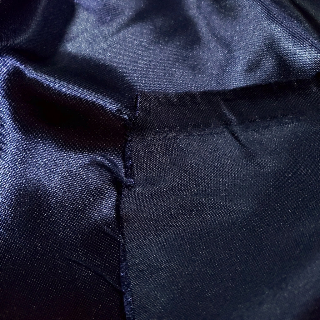 MEDIUM PLAIN SATIN GLOSSY BLUE NAVY