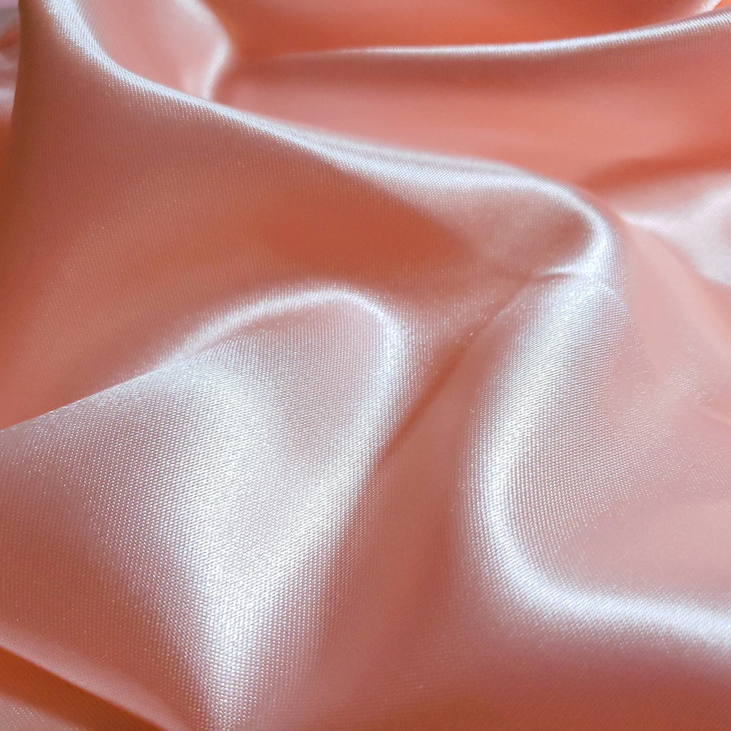 MEDIUM PLAIN SATIN GLOSSY ORANGE PEACH