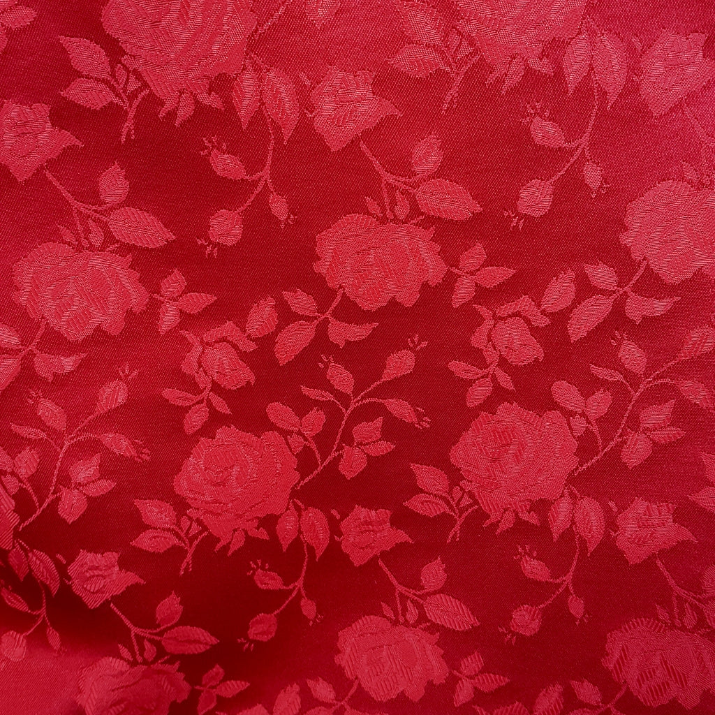 EMPRESS ROSE RED BROCADE