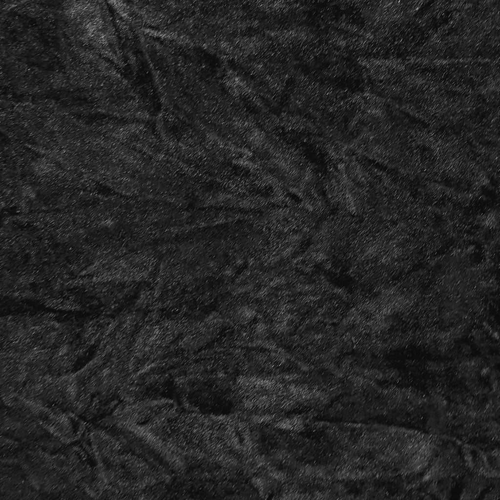 CRUSHED UPHOLSTERY VELVET BLACK