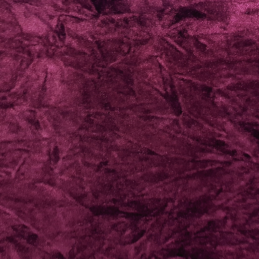 CRUSHED UPHOLSTERY VELVET BURGUNDY
