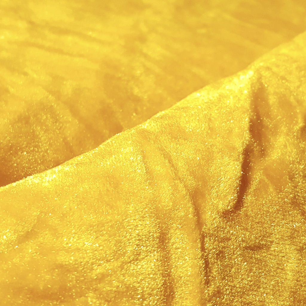 CRUSHED UPHOLSTERY VELVET YELLOW