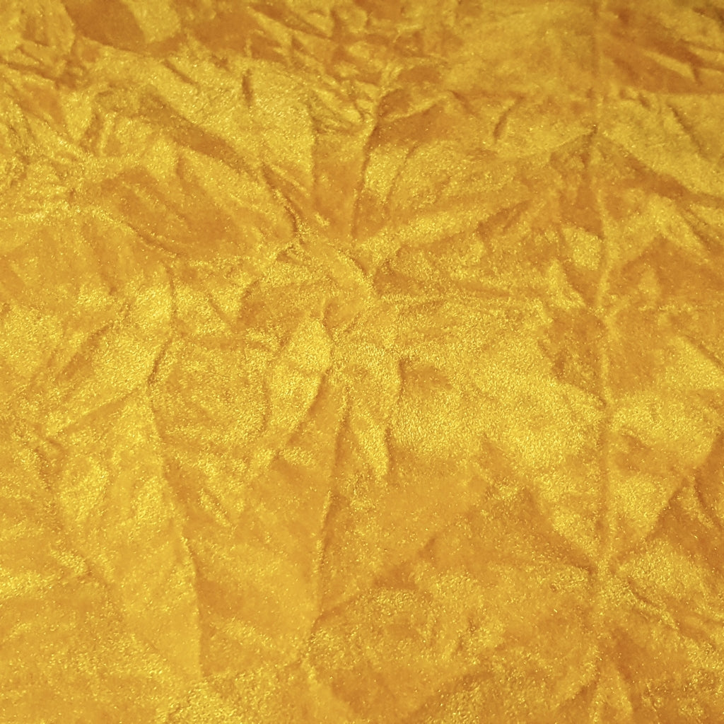 CRUSHED UPHOLSTERY VELVET YELLOW