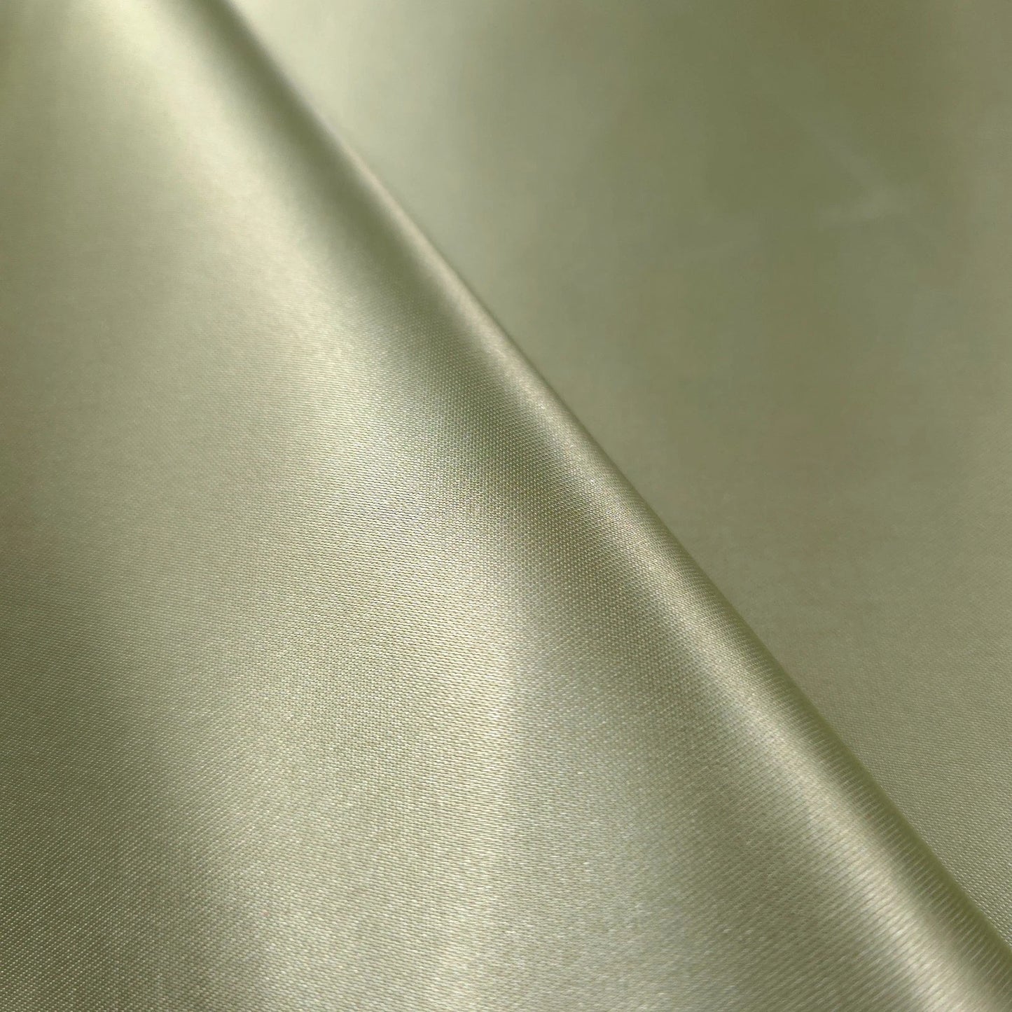 HEAVY SAGE GREEN BRIDAL DUCHESS SATIN GLOSSY SATIN