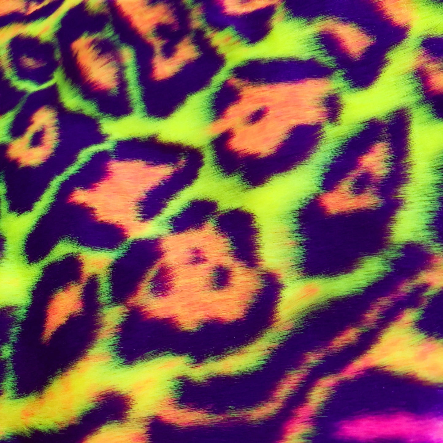ACID LEOPARD FUN FUR ORANGE 90S NEON