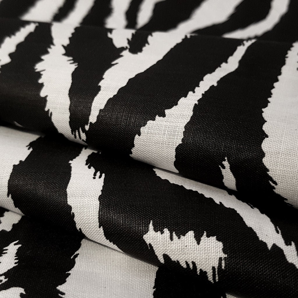ANIMAL PRINT ZEBRA POLYCOTTON