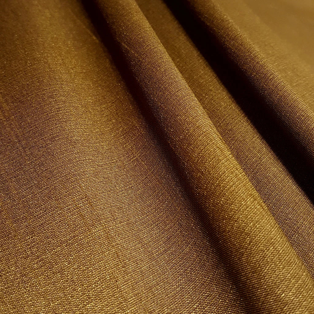 GOLD ANTIQUE BRASS FAUX SILK DUPIONI