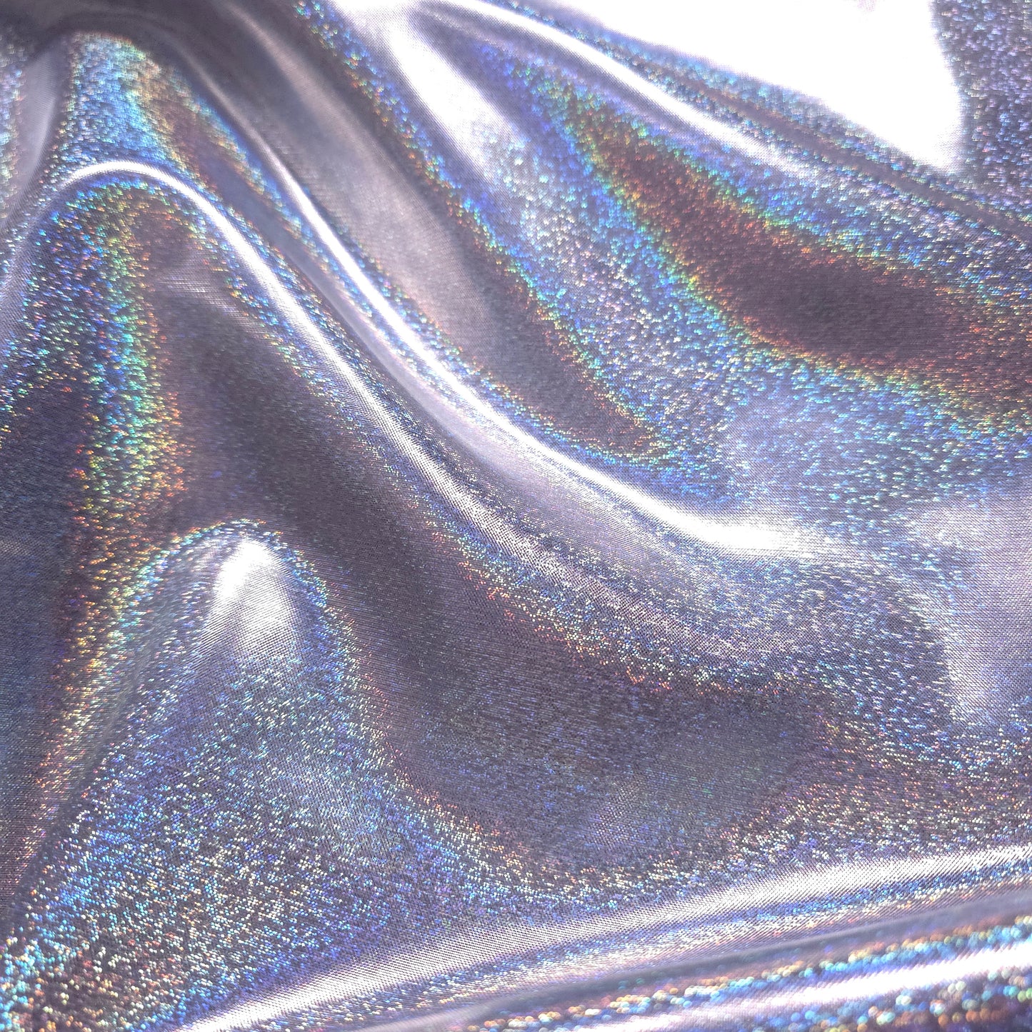 SIL SILVER RAINBOW HOLOGRAPHIC METALLIC LAME