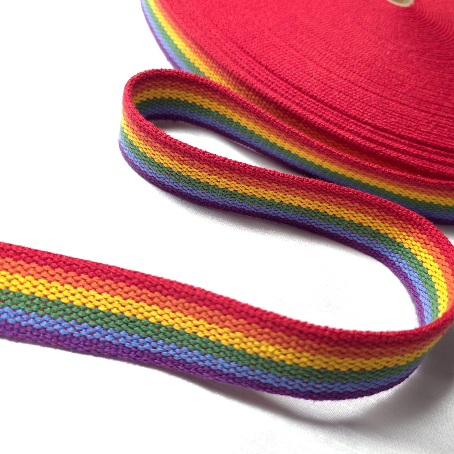RAINBOW STRIPE COTTON WEBBING