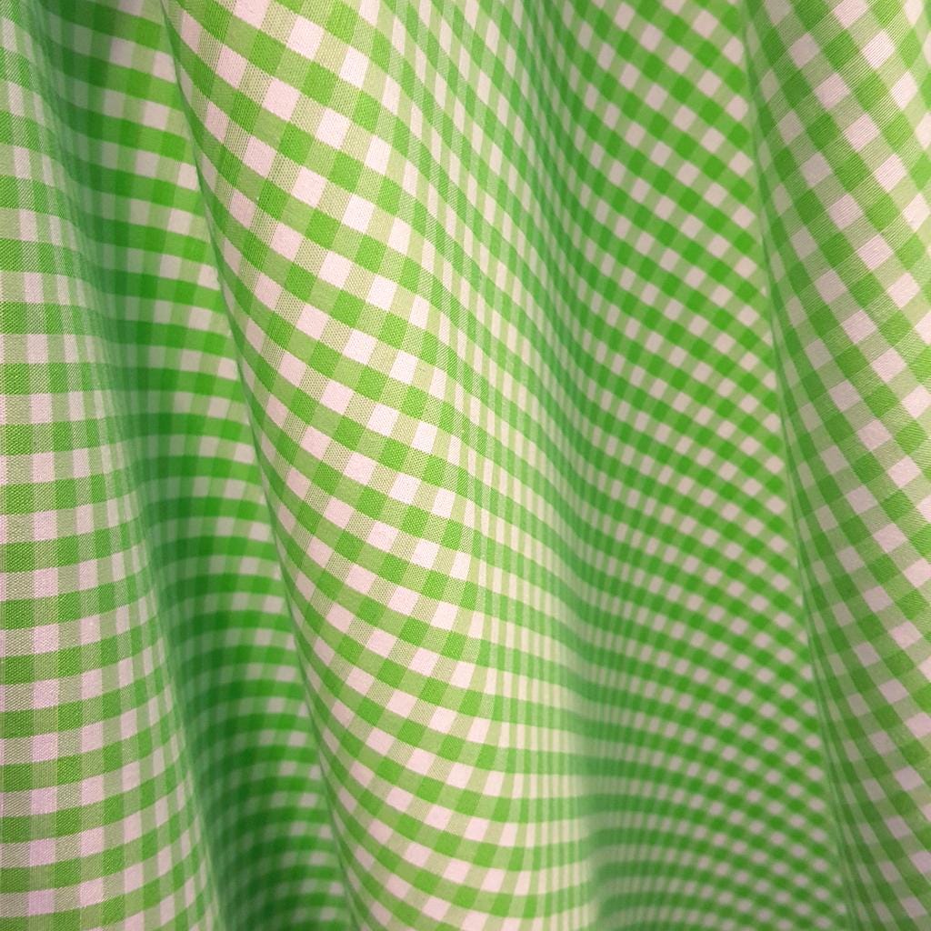 1/4" GINGHAM POLYCOTTON PRINT GREEN LIME