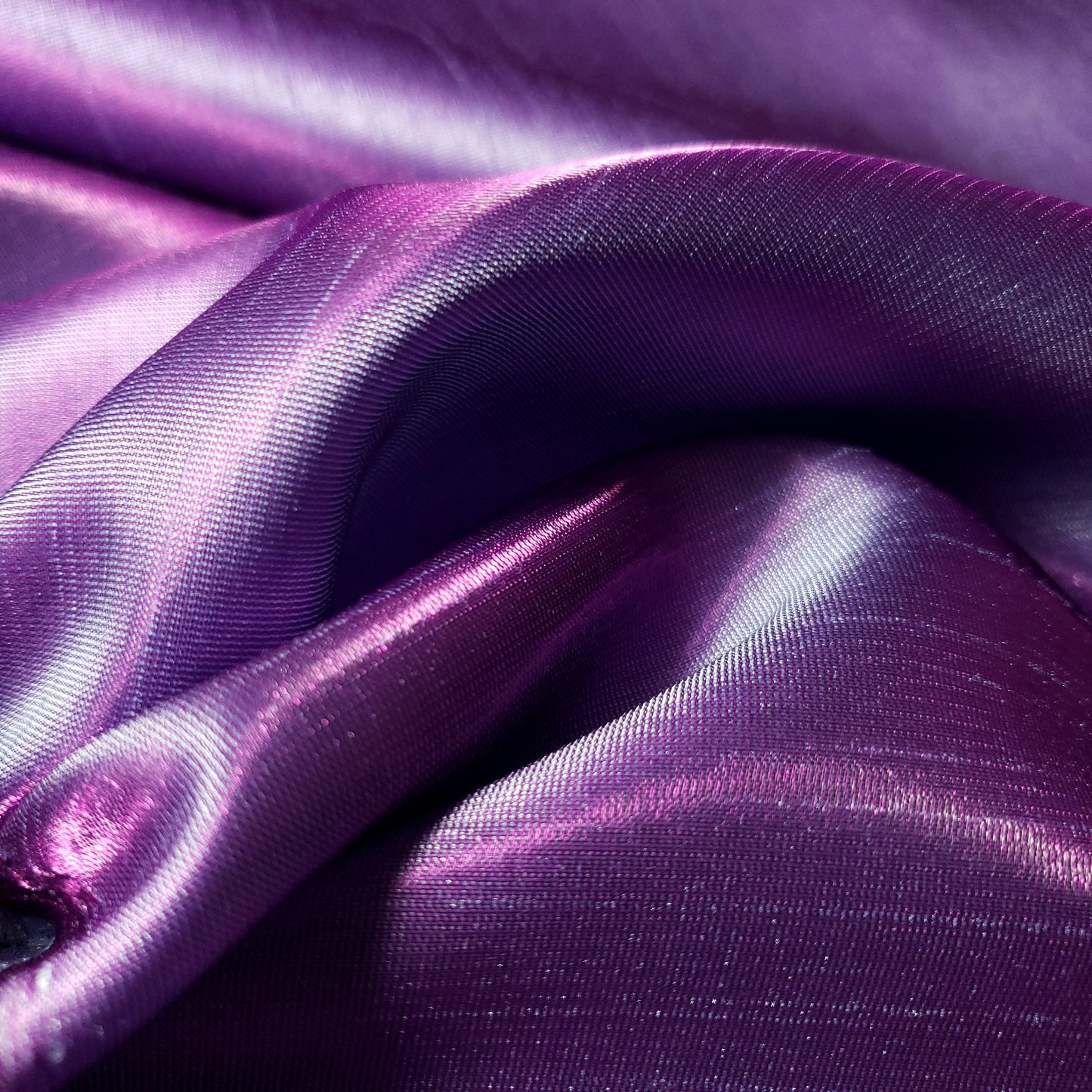 SHIMMER SHANTUNG FABRIC PURPLE BLUE