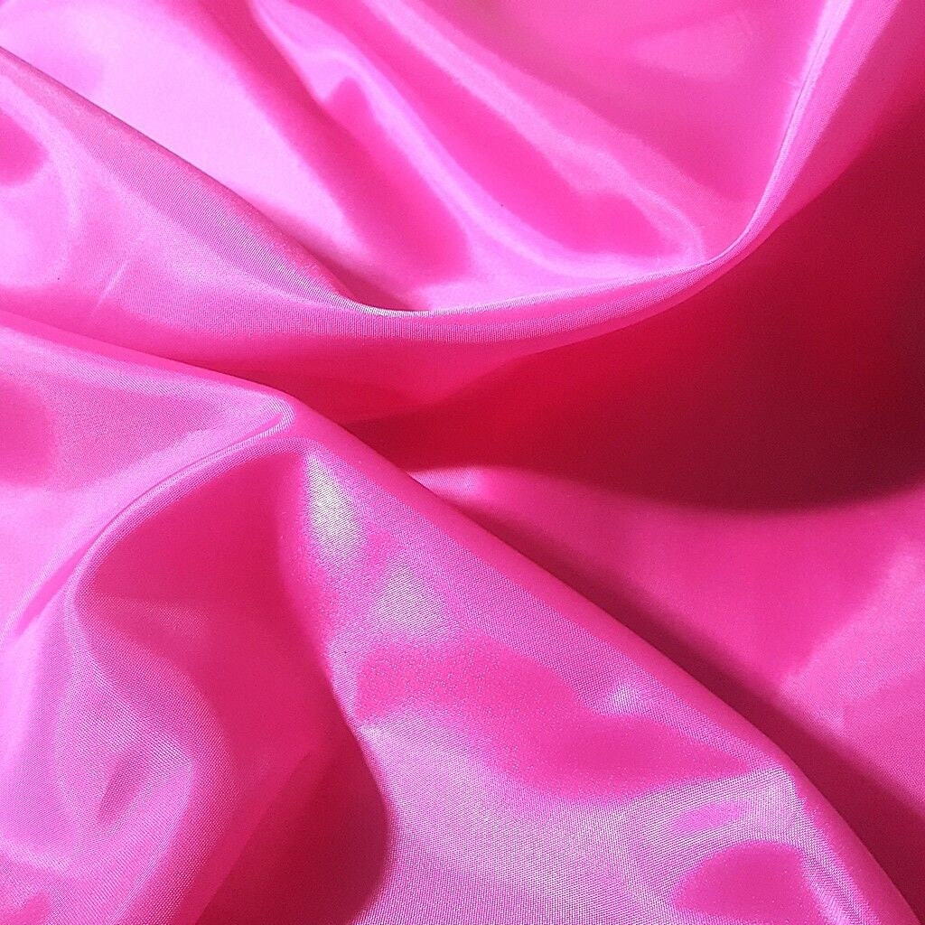 FUCHSIA POLYESTER LINING DARK PINK LIGHT WEIGHT JACKET HAT LINING