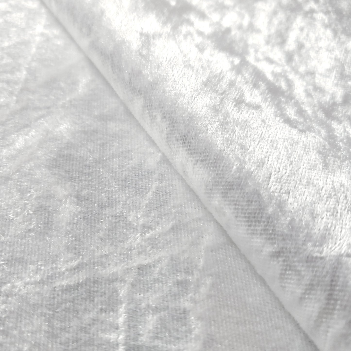 ICE CRUSH VELOUR STRETCH VELVET WHITE