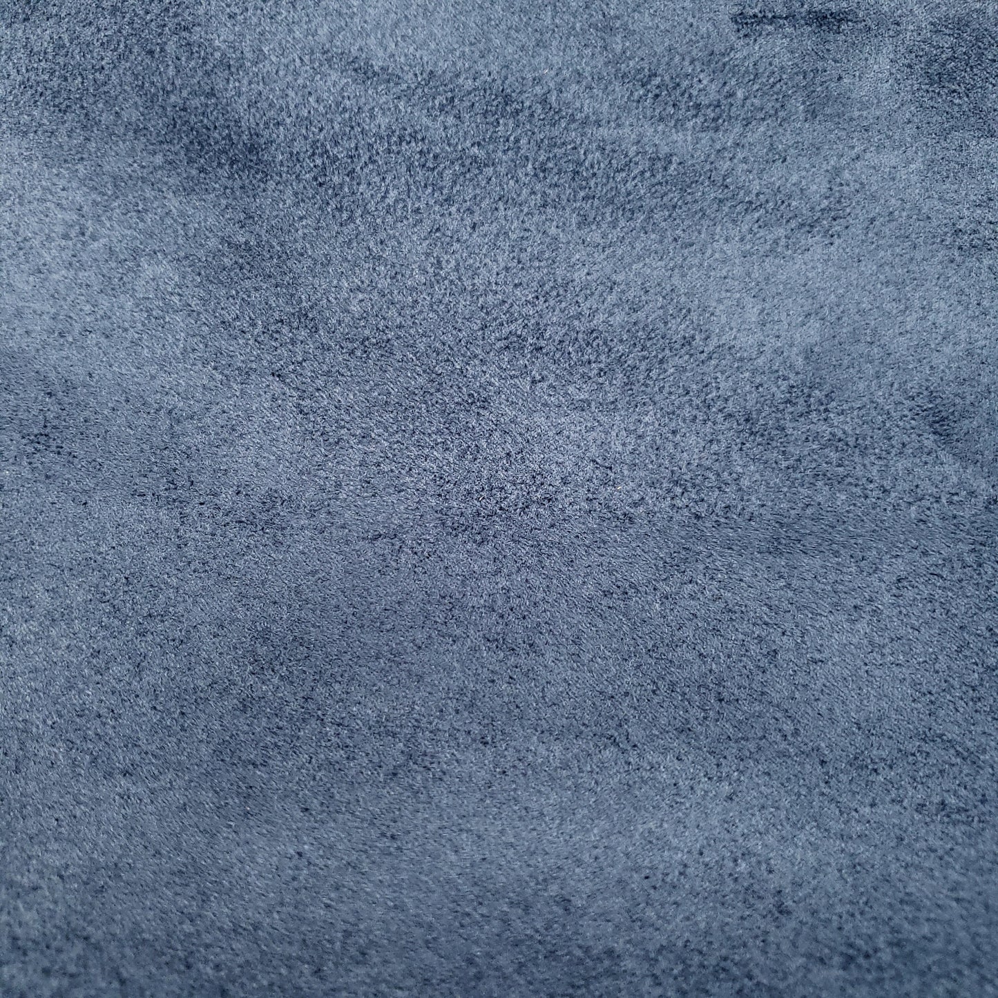 BRUSHED SUEDE UPHOLSTERY FABRIC DENIM BLUE
