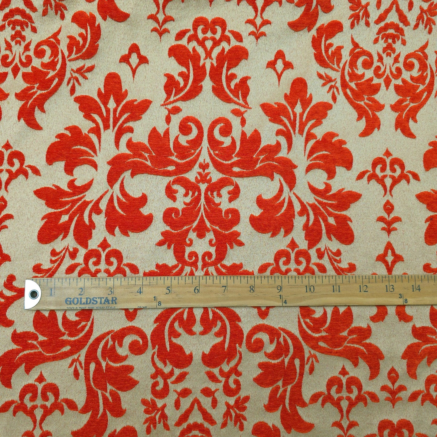 REVERSIBLE DAMASK CHENILLE ORAGE CHAMPAGNE
