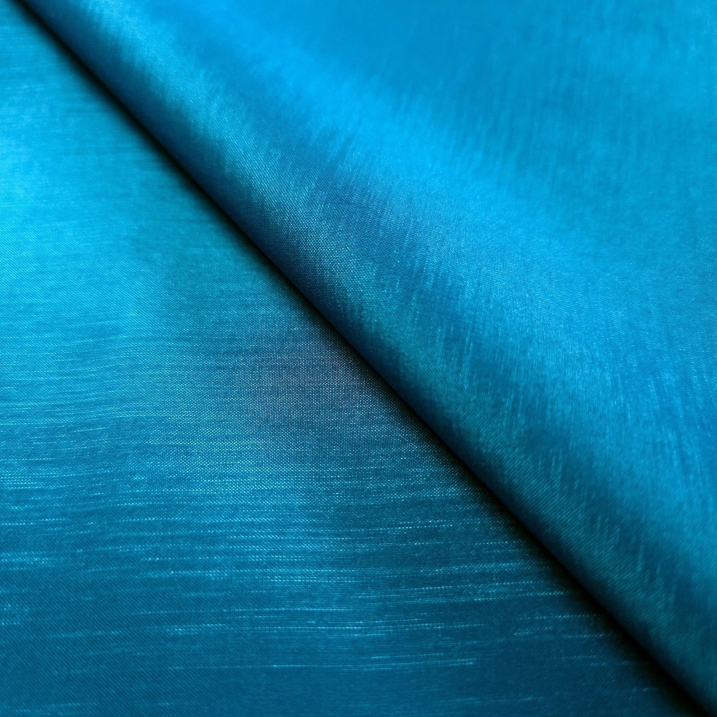 PEACOCK TEAL STRETCH TAFFETA IRIDESCENT BLUE GREEN