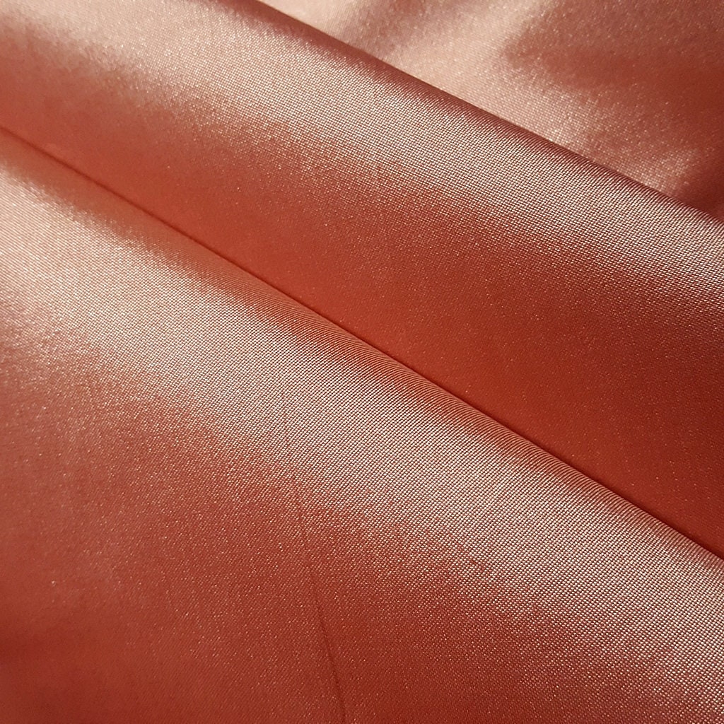 FAUX SILK LUXURY TAFFETA CANTELOUP