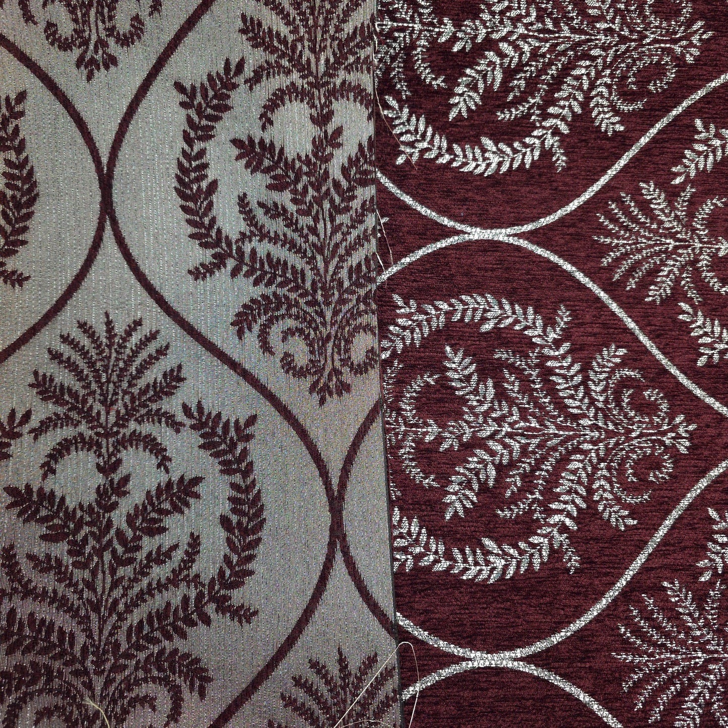 REGAL LAUREL OGEE MEDALION CHENIELLE BURGUNDY WINE