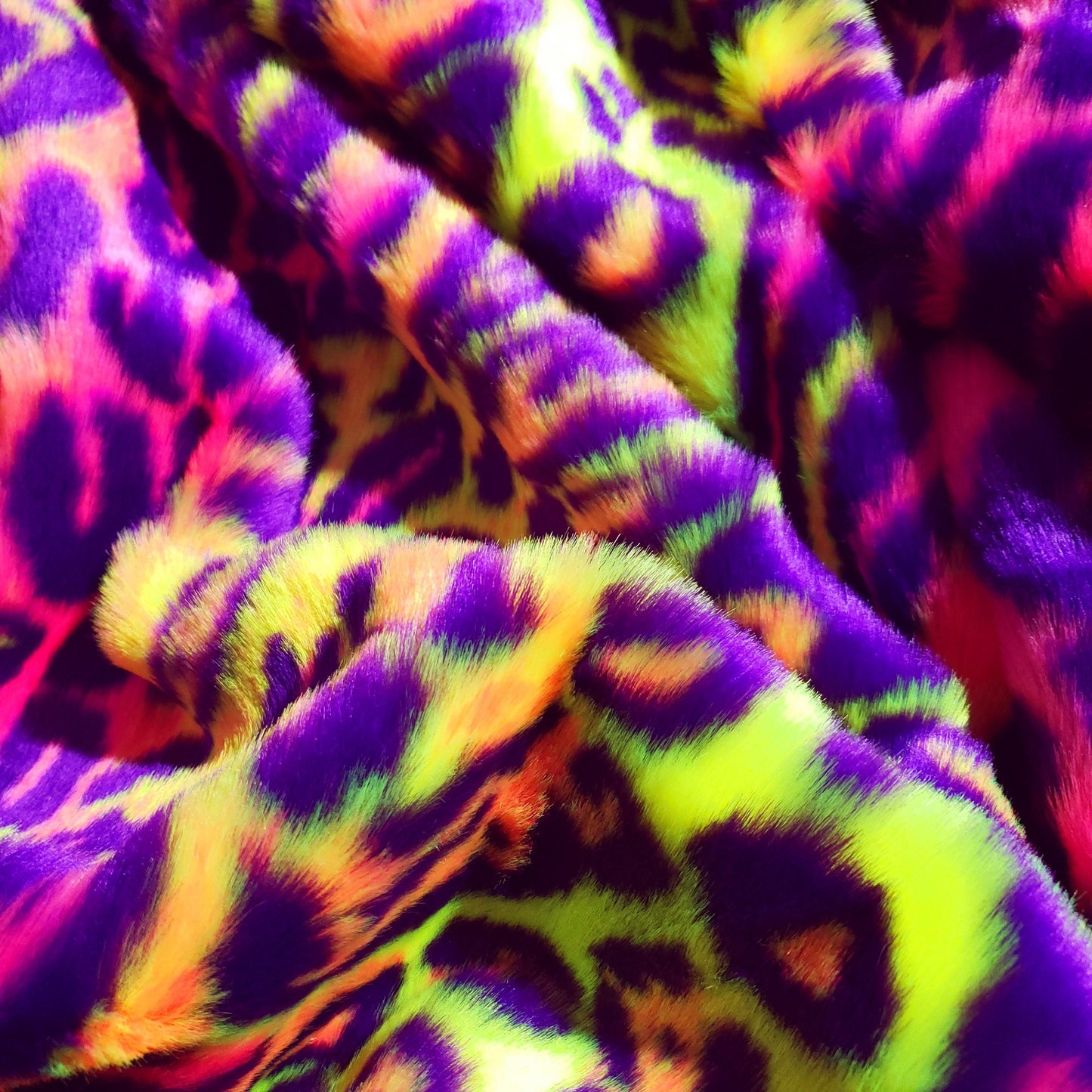 ACID LEOPARD FUN FUR ORANGE 90S NEON